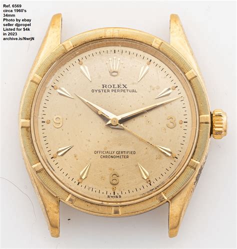 rolex 6569 value|Rolex Oyster Perpetual 34 6569 Yellow gold White 1959 Switzerla.